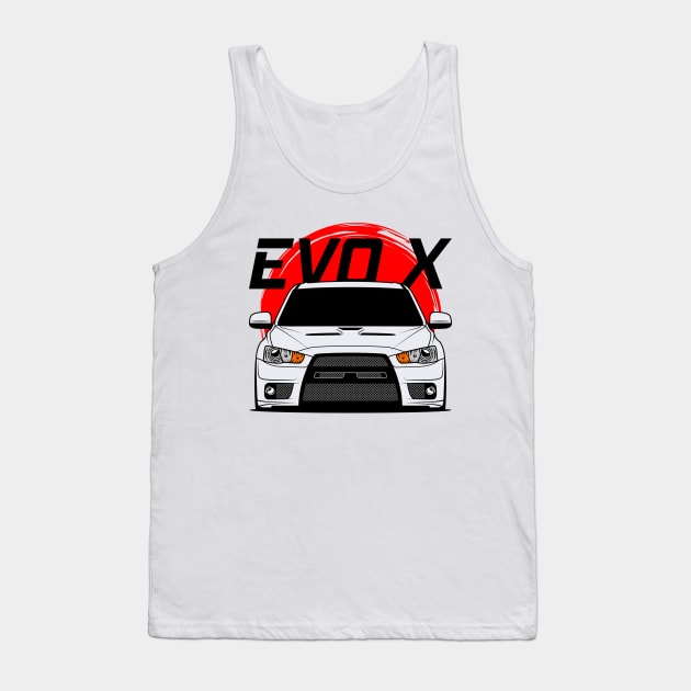 White EVO X Tank Top by GoldenTuners